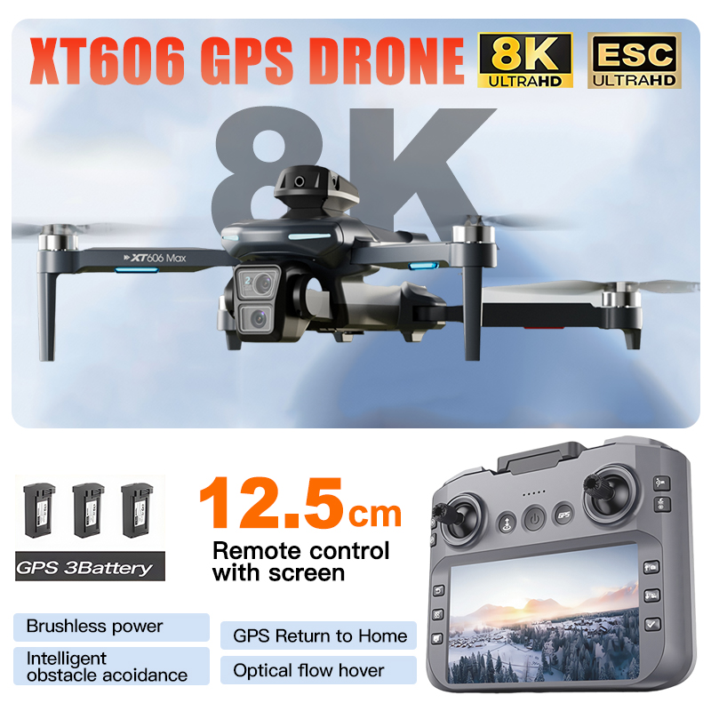 Drone Thermal Imaging - Drone XT606 MAX 3 com Câmera