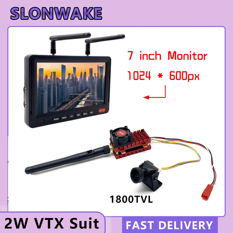 SLONWAKE 5.8G 2W VTX FPV 1800T - Drone Aerial Photography avaliação e preço