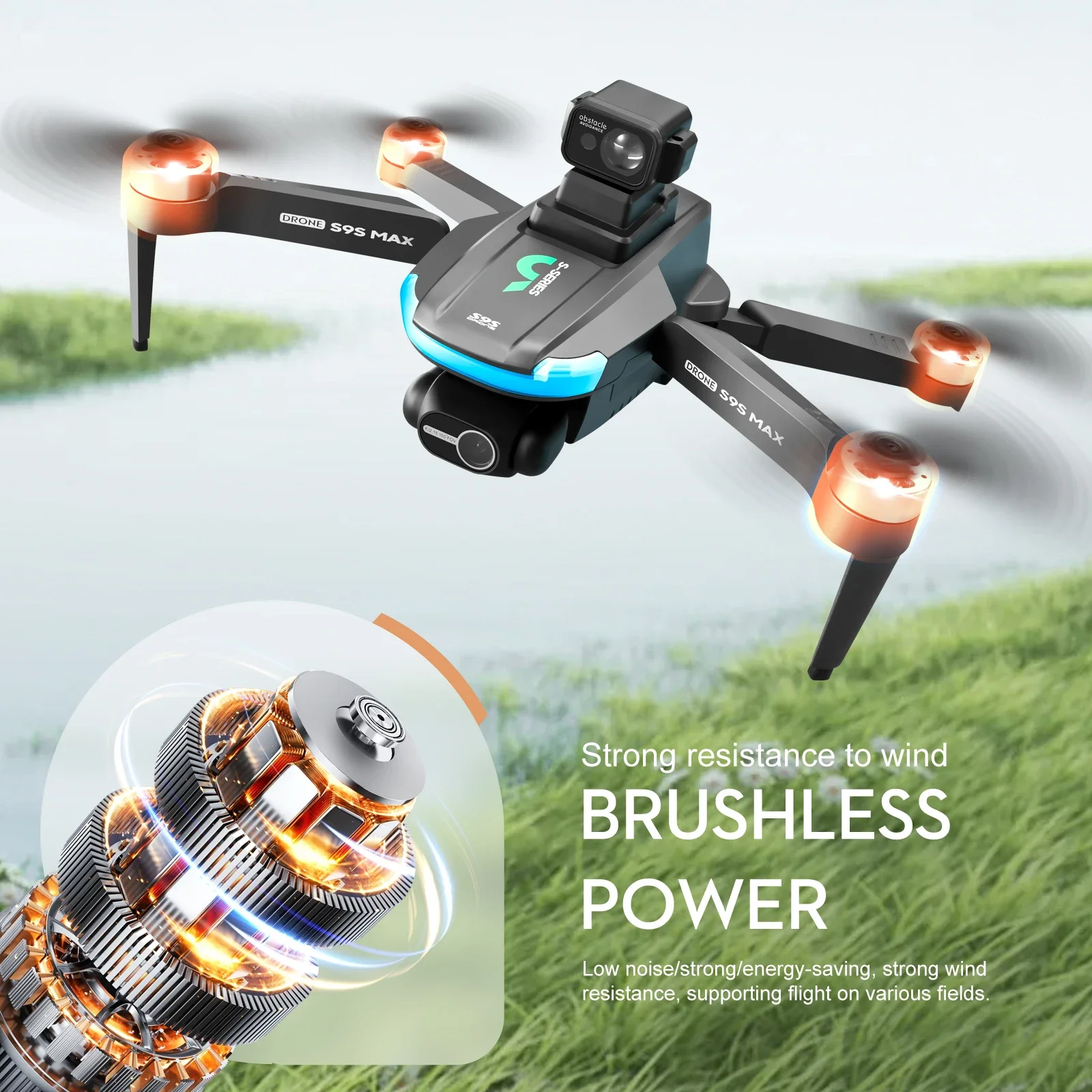 Novo s9s max mini drone 4k 2 e - Drone Mapping avaliação e preço