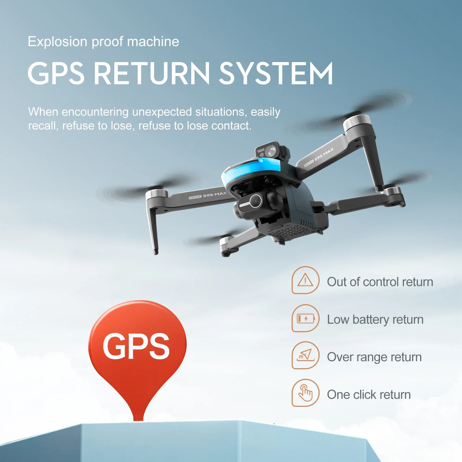 Novo s9s max mini drone 4k 2 e - Drone Mapping avaliação e preço