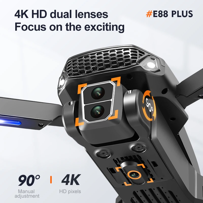 Novo drone quadricóptero E88 P - Drone Aerial Photography avaliação e preço