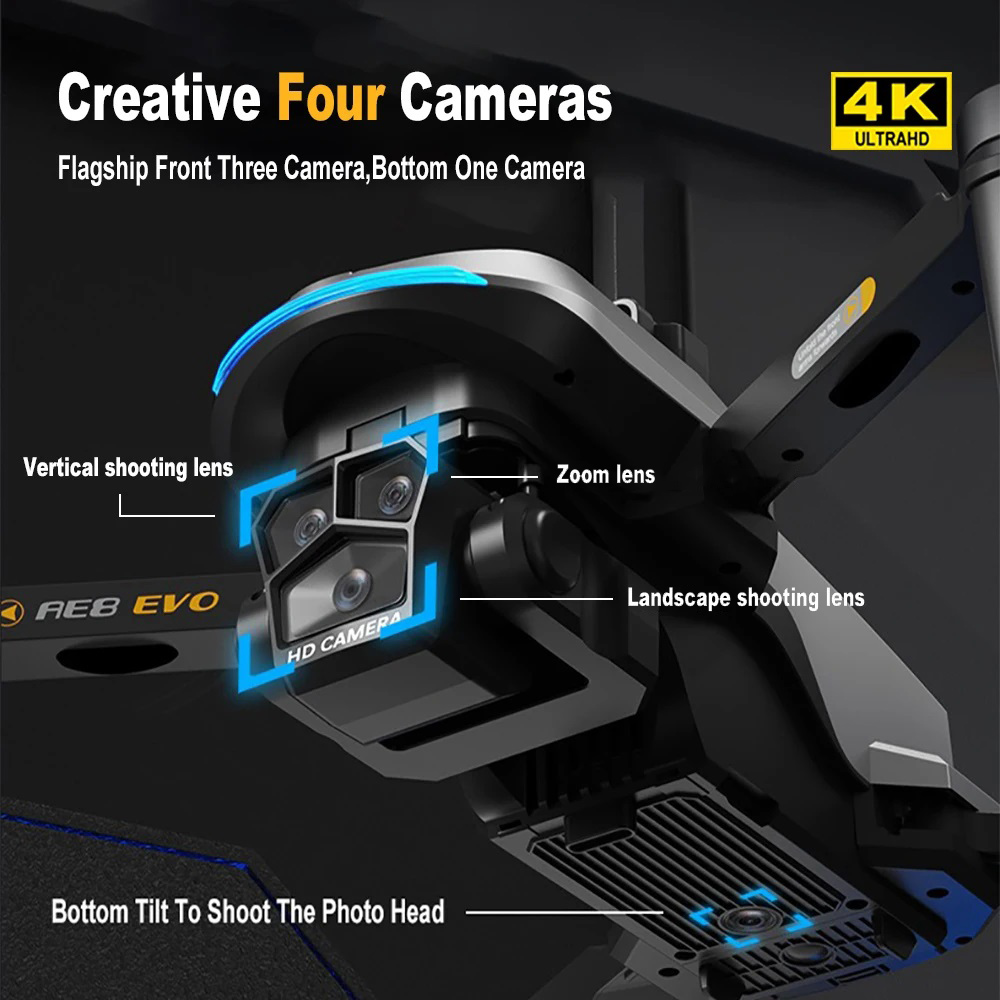 Drone AE8 EVO GPS 8K Profissio - Drone Surveying avaliação e preço